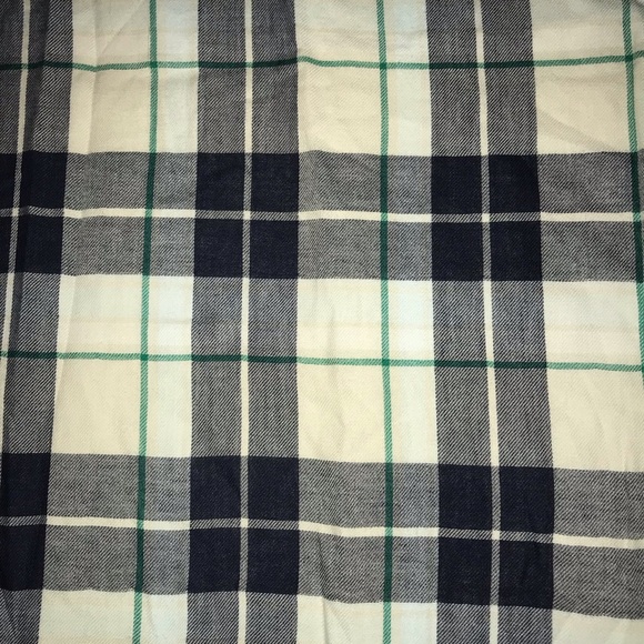 EUC! Women's Pendleton Flannel Plaid Shirt Dress size M Navy / White - Picture 3 of 5